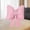 Pink#10767, variant on Bowknot Ribbon Headrest Pillow | Linen Decorative Throw Pillow for Sofa & Bed | Breathable Cushion for Home Decor, Living Room, Bedroom | 15.35 x 12.2 Inch