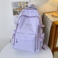 thumbnail image 4 of Large Capacity Backpack for Women, Lightweight School Bookbag for Teens, Simple Versatile Campus Backpack for Daily Use, Commuting and Travel, 4 of 6