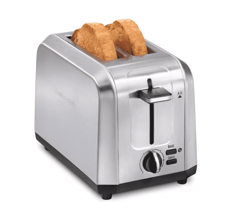 DRHACE-Double Slot Toaster - Stainless Steel: Bagel and Bread Toaster, High Lift, Adjustable Baking Level, Kitchen Special Offer