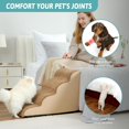thumbnail image 4 of Dog Stairs for Small Dogs .” H Pet Step with Leakproof Cover High Density Foam Cat Ramp for Couch Sofa or Chair Lightweight Durable Comfort .x.x Step, 4 of 7