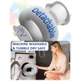 thumbnail image 3 of Support pour Tablette et Liseuse avec Oreiller en Peluche Doux et 2 Plateaux Détachables, Support de Tablette Ajustable pour Lit Ou Genoux Compatible avec Kindle Kobo iPad iPho, 3 of 7