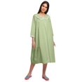thumbnail image 2 of Moomaya Robe de Nuit d'Allaitement en Coton à Col Rond Imprimée pour Femmes, 2 of 6