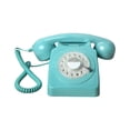 thumbnail image 1 of Téléphone Vintage à Cadran Rotatif à l'Ancienne avec Recomposition Téléphone Rétro Bleu, 1 of 8