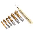 thumbnail image 4 of Perforateur, 6pcs Chanfrein Perceuse Foret Centre Chanfrein Foret Biseauter Atteindre Plus, 4 of 12