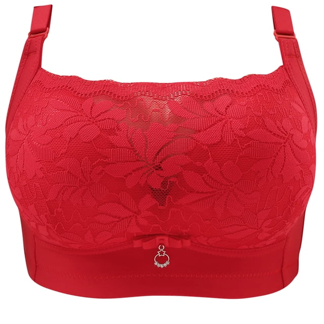 UPPADA Clearance Deals Plus Size Front Button Bras for Women Sports Bras Full Coverage Soft Sleep Wirefree Bras Push Up Bra Seamless Comfort Supportive Bras Plus Size Everyday Bra