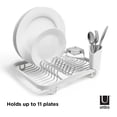 thumbnail image 4 of Umbra Sinkin Dish Rack,White/Nickel, 4 of 9