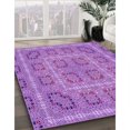 thumbnail image 3 of Ahgly Tapis Rectangulaire Lavable en Machine Intérieur Transitionnel Violet Violet, 2 Pieds x 5 Pieds, 3 of 7