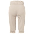 thumbnail image 5 of Pantalon Capri Uni Élégant pour Femmes, Tissu Extensible Confortable, Tenue Polyvalente, 5 of 5