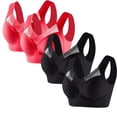 thumbnail image 1 of Timegard 4pc Bras for Women Wireless Comfy Breathable Full Coverage High Support Back Smoothing Everyday Bra, 1 of 4