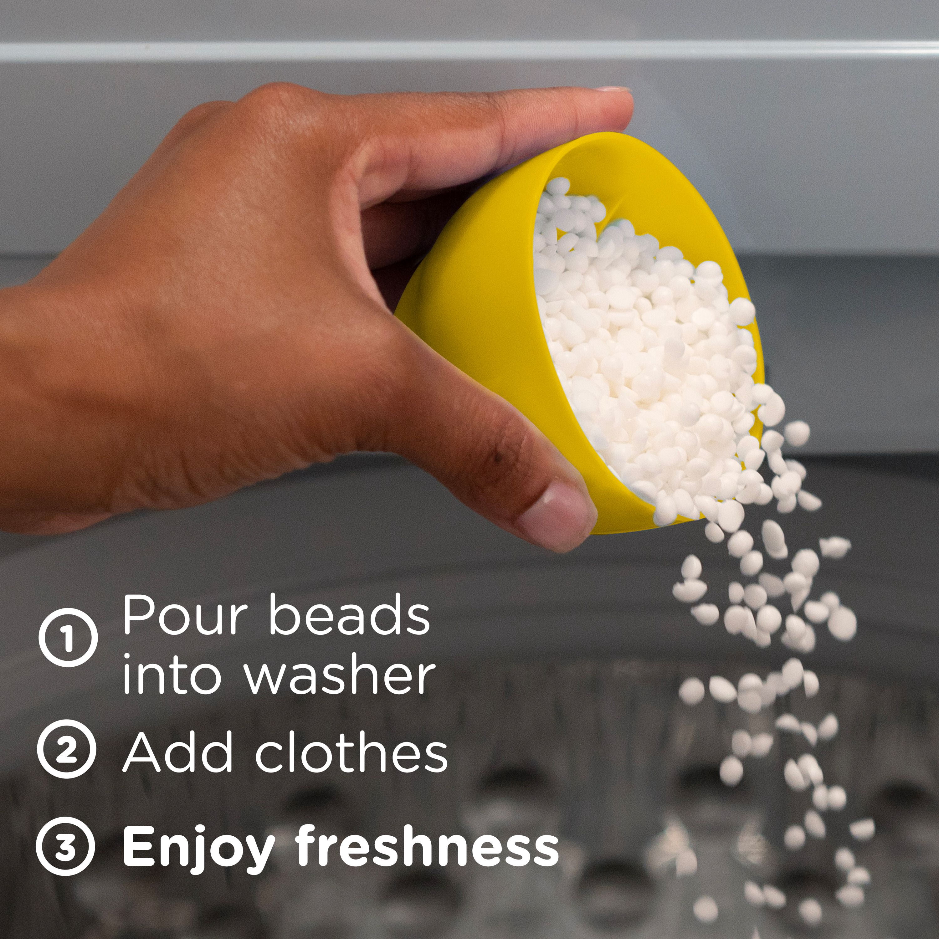Perles rehausse-parfum pour lessive Downy Léger, parfum Fleur d’oranger, perles pour les tissus et la lessive, conçues pour être douces avec une légère bouffée de parfum, sans parfums prononcés