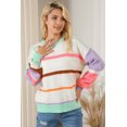 thumbnail image 4 of FOLUNSI Chandail Chic à Rayures Shift : Chaud et Tendance pour Tous les Jours, 4 of 8
