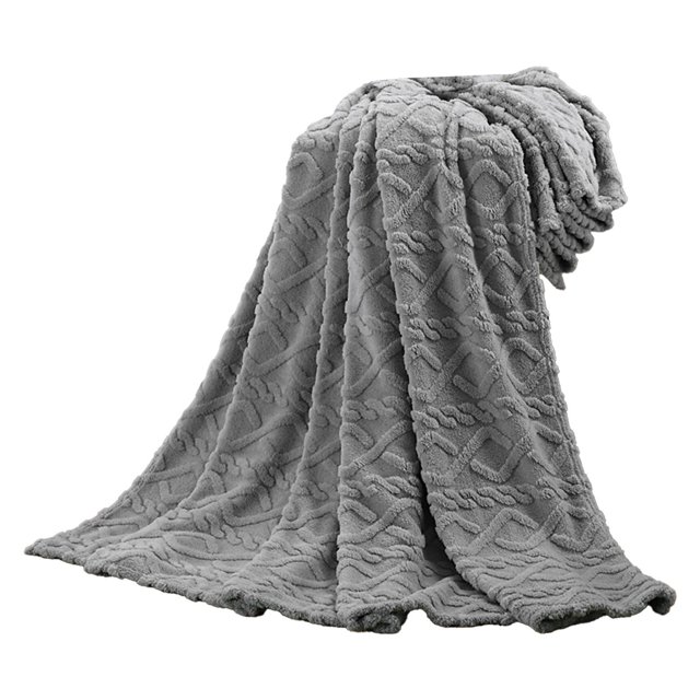 XZNGL 150X200Cm Super Soft Warm Solid Warm Micro Plush Fleece Blanket Throw Rug Sofa Bedding