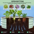 thumbnail image 3 of AKDSteel 2 - Pack Round Galvanized Raised Garden Bed - 2FT/3FT/4FT Sizes - Outdoor Flower & Vegetable Bed - Heavy - Duty & Open - Bottom Design, 3 of 7