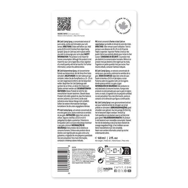 Catit Vaporisateur d'Herbe à Chat pour Chats, 60mL