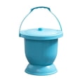 thumbnail image 3 of TISHITA Chamber Pot Night Urine Container Spittoon with Lid for Home Car Kids Adults Blue Large, 3 of 8