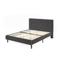 thumbnail image 3 of Zinus Shalini 41 inch Upholstered Platform Bed Frame, Dark Grey, 3 of 9