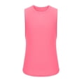 thumbnail image 4 of Timegard Workout Top for Women Crewneck Solid Color Sleeveless Basic Tee Breathable Athletic Shirts Top, 4 of 6