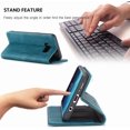 thumbnail image 3 of KOMI Wallet Case for Samsung Galaxy S8 Plus, Premium PU Leather Case Vintage Matte Wallet Flip Cover [Card Slots] [Magnetic Closure] Stand Function Folio Shockproof Full Protection Blue, 3 of 5