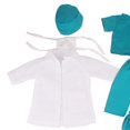 thumbnail image 4 of Ensemble de 6 Pcs Tenue d'Infirmière pour Poupée Vêtements de Poupée Fournitures pour Poupée de 18 Po, 4 of 10