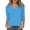 Light Blue, variant on Stylish Women's Casual T-Shirts Basic Crew Neck Short Sleeve Fashion Tops Comfortable Everyday Wear for Ladies