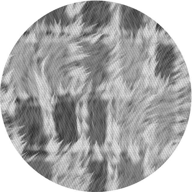 Ahgly Tapis Rond Lavable en Machine Intérieur Transitionnel Gris Fumé, 3 Pieds Rond