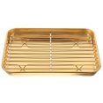 thumbnail image 4 of Assiette Alimentaire en Acier Inoxydable pour la Maison Couleur Dorée Légère et Durable 1 Ensemble, 4 of 8