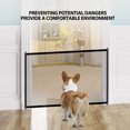 thumbnail image 3 of Dog Gate,Expandable Dog Mesh Gate Folding Safe Enclosure Baby Gate With 5 Hooks For Doorways Stairways, 3 of 8