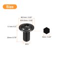 thumbnail image 2 of Uxcell Flanged Button Head Socket Cap Screws, 50 Pcs M10x20mm - 304 Stainless Steel Socket Drive Fasteners Bolts, Fully Thread Machine Screws (Black), 2 of 5