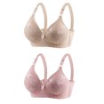 thumbnail image 1 of Timegard 2 Pc Bras Summer for Women Adjustable Strap Lace Full Coverage Wirefree Comfortable Everyday Bra, 1 of 3