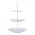 thumbnail image 3 of XZNGL 3-Tier Cupcake Stand Cake Dessert Wedding Event Party Display Tower Plate Round, 3 of 8