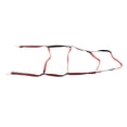 thumbnail image 3 of Aramox Rope Ladder,Yacht Accessories Portable Boat Ladder Auxiliary Boarding Rope Ladder With Carabiner Red 3 Steps Boat Yacht Spare Parts, 3 of 7