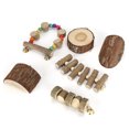 thumbnail image 3 of Wood Hamster Toy, Small Pet Toy, Swing Biting String Jumping Platform For Mice Reptiles Hamsters Chinchillas, 3 of 8