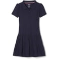 thumbnail image 1 of French Toast Girls Ruffled Pique Polo Dress, Navy, X-Small/4/5,Little Girls, 1 of 8