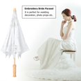 thumbnail image 4 of Handmade Lace Flower Embroidery Parasol Wedding Bride Photography Umbrella, 4 of 7