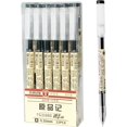 thumbnail image 1 of GHSDFBB Japanese Gel Ink Pens, Fine Point, 0.35 mm, Black Ink, 12 Count, 1 of 6
