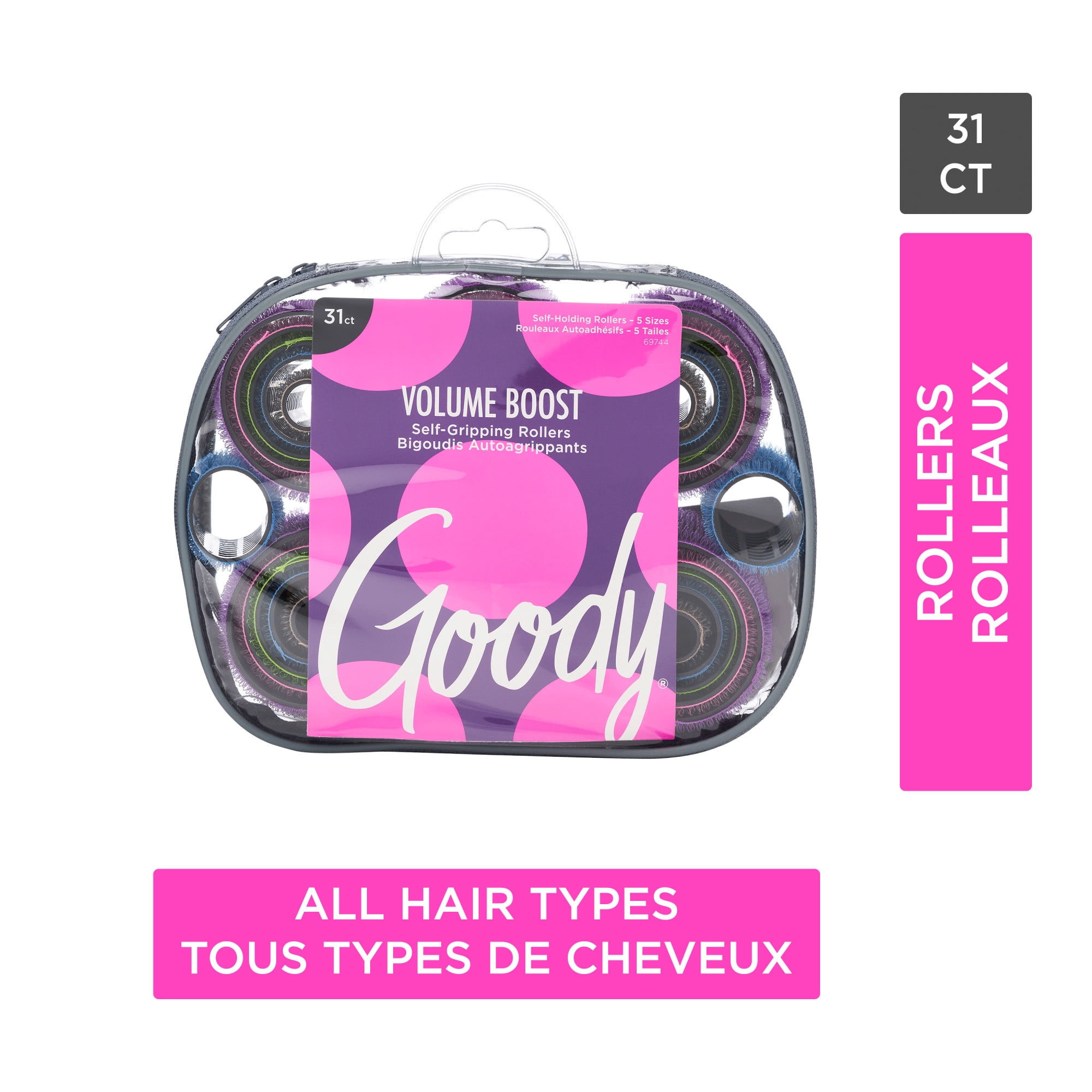 Goody Rouleaux auto-adhésifs pour plus de volume, 5 tailles, 31 pièces