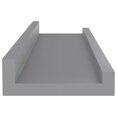 thumbnail image 5 of vidaXL Étagères Murales 4 Pcs Gris 40x9x3 cm, 5 of 5
