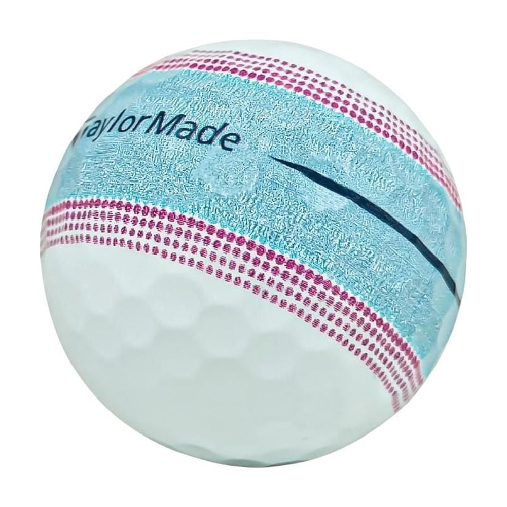 Mulligan - 60 Taylormade Tour Response Stripe 5A Mint Recycled Used Golf Balls, Pink
