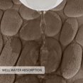 thumbnail image 4 of Super Water Absorbent Memory Foam Bath Mat Cobblestone Bathroom Rugs Machine Washable Bath Rugs 16 x 24 inch, 4 of 10