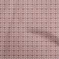 thumbnail image 1 of oneOone Viscose Chiffon Maroon Fabric Asian Block Craft Projects Decor Fabric Printed By The Yard 42 Inch Wide, 1 of 5