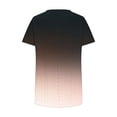 thumbnail image 5 of Olyvenn Chemises Fluides pour Femmes Chemise à Manches Courtes Col en V Tunique à Plis devant Blouse Coupe Ample T-Shirt Chic Décontracté Or Rose G, 5 of 5