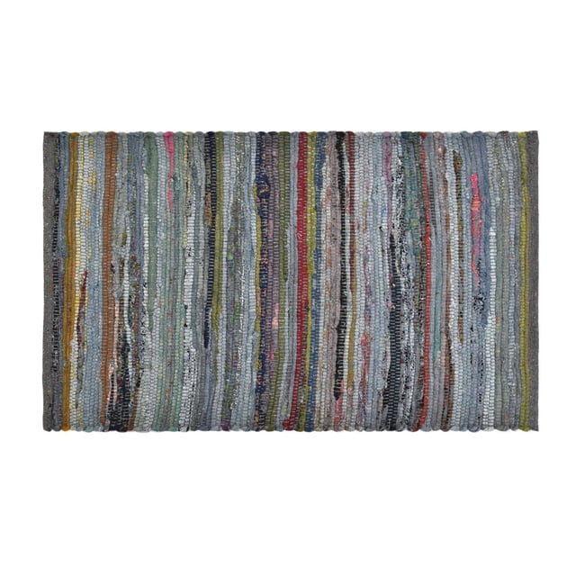 Fabstyles Premium 100% Cotton Rug, Handmade Area Rag Rug for Living Room, Hallway, Patio