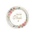 thumbnail image 2 of Antqov Flower Bride Party Theme Tableware Set Disposable Decorative Tableware Paper Set, Home Accessories, 2 of 4