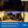 thumbnail image 4 of TP-Link Tapo 2K QHD Security Camera, 2-Pack, Indoor/Outdoor, 2024 PCMag Editor's Choice, Color Night Vision, Free Person/Pet/Vehicle Detection, Invisible IR Mode, SD Storage., 4 of 6