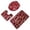 Red, variant on SDNall Soft Absorbent Bathroom Rugs Set of 3, Non-Slip Backing, Washable Floor Mats for Bathroom with Quick-Dry Comfort