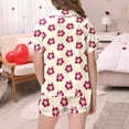 thumbnail image 5 of Ensemble de Pyjama en Soie pour Garçon, Imprimé Graphique, Ensemble de Pyjama à Boutons pour Filles, Ensemble de Pyjama Classique, Pyjamas de Noël pour Filles 8-10 Ans, 5 of 5