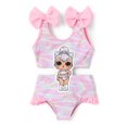 thumbnail image 1 of LOL Surprise! Girls Swimsuits Graphic One Piece Bikinis Bathing Suits Ruffled Butts Swim Trunks Sizes 3-10T, 1 of 7