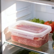 Airtight Food Storage Containers | 3-Piece Set of Plastic Meal Prep Containers for Refrigerator, Freezer & Microwave | Stackable Kitchen Organizers for Leftovers, Lunches & Fridge Organization