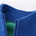 thumbnail image 4 of TZEWGL Full Zip Polar Fleece Jacket For Child Long Sleeve Crew Neck Coat For Kids size 7-8T, 4 of 7