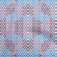thumbnail image 1 of oneOone Velvet Light Blue Fabric Geometrical Sewing Craft Projects Fabric Prints By Yard 58 Inch Wide, 1 of 4